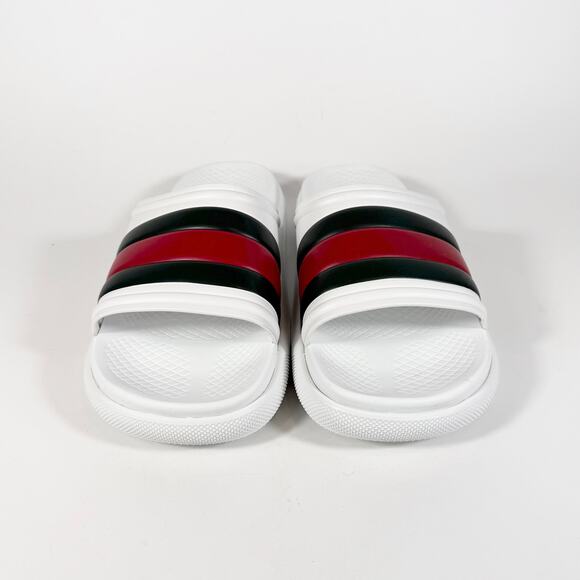 Gucci Rubber Web Pool Slide - Men’s 8.5 - Picture 4 of 8